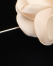 Fabric Flower Lapel Pin, Natural, swatch